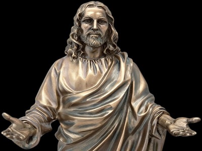 Jesus figur i bronze – detaljeret kristus skulptur til hjemmet